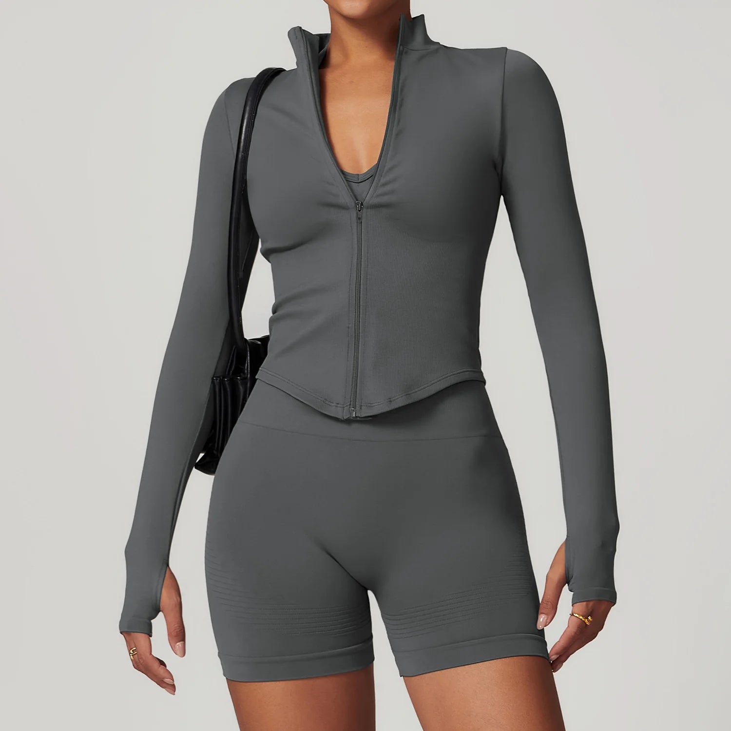 Chamarra Seamless Cremallera