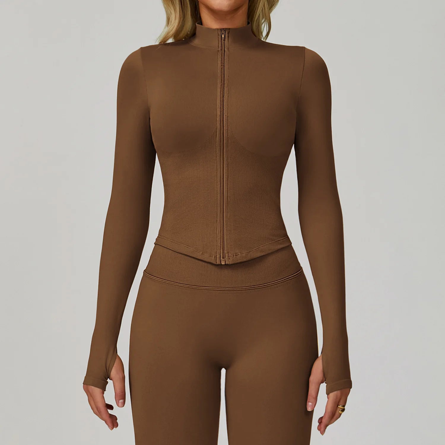 Chamarra Seamless Cremallera