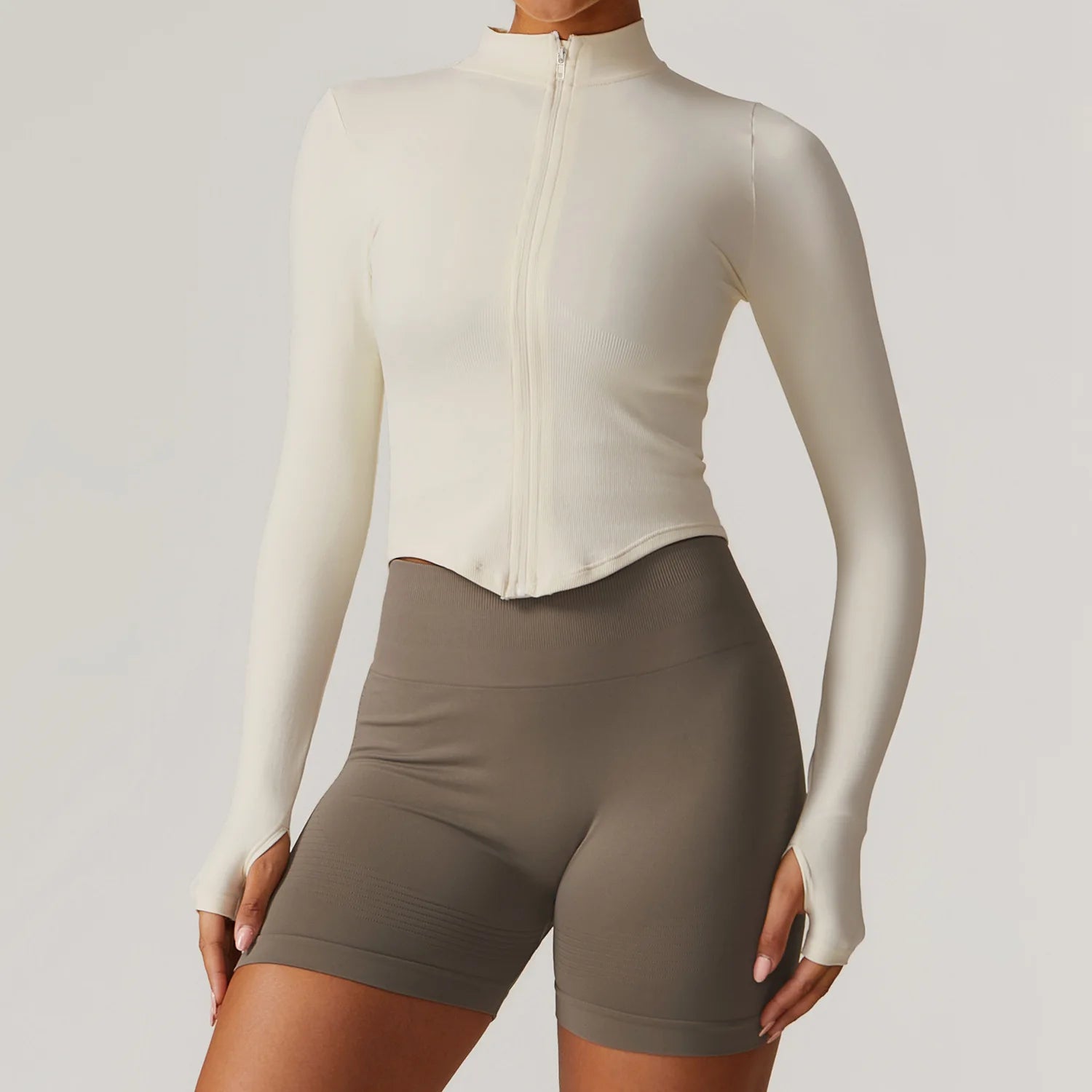 Chamarra Seamless Cremallera