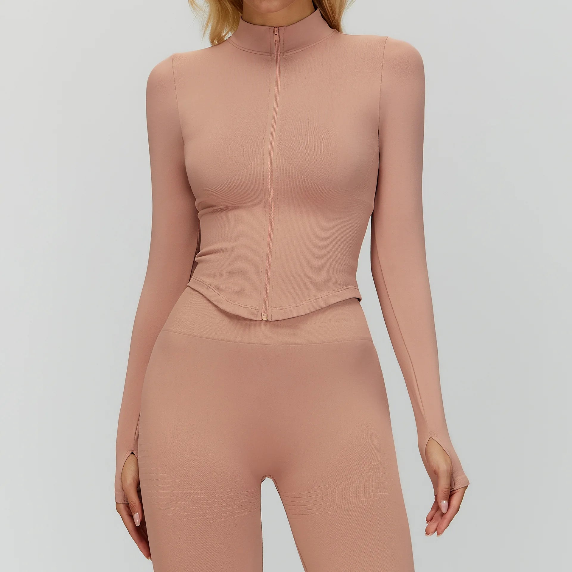 Chamarra Seamless Cremallera