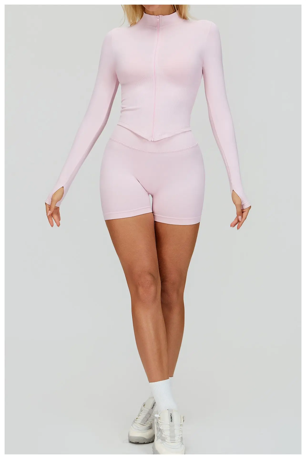 Chamarra Seamless Cremallera