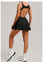 Vestido Deportivo Espalda Abierta con Bolsillo