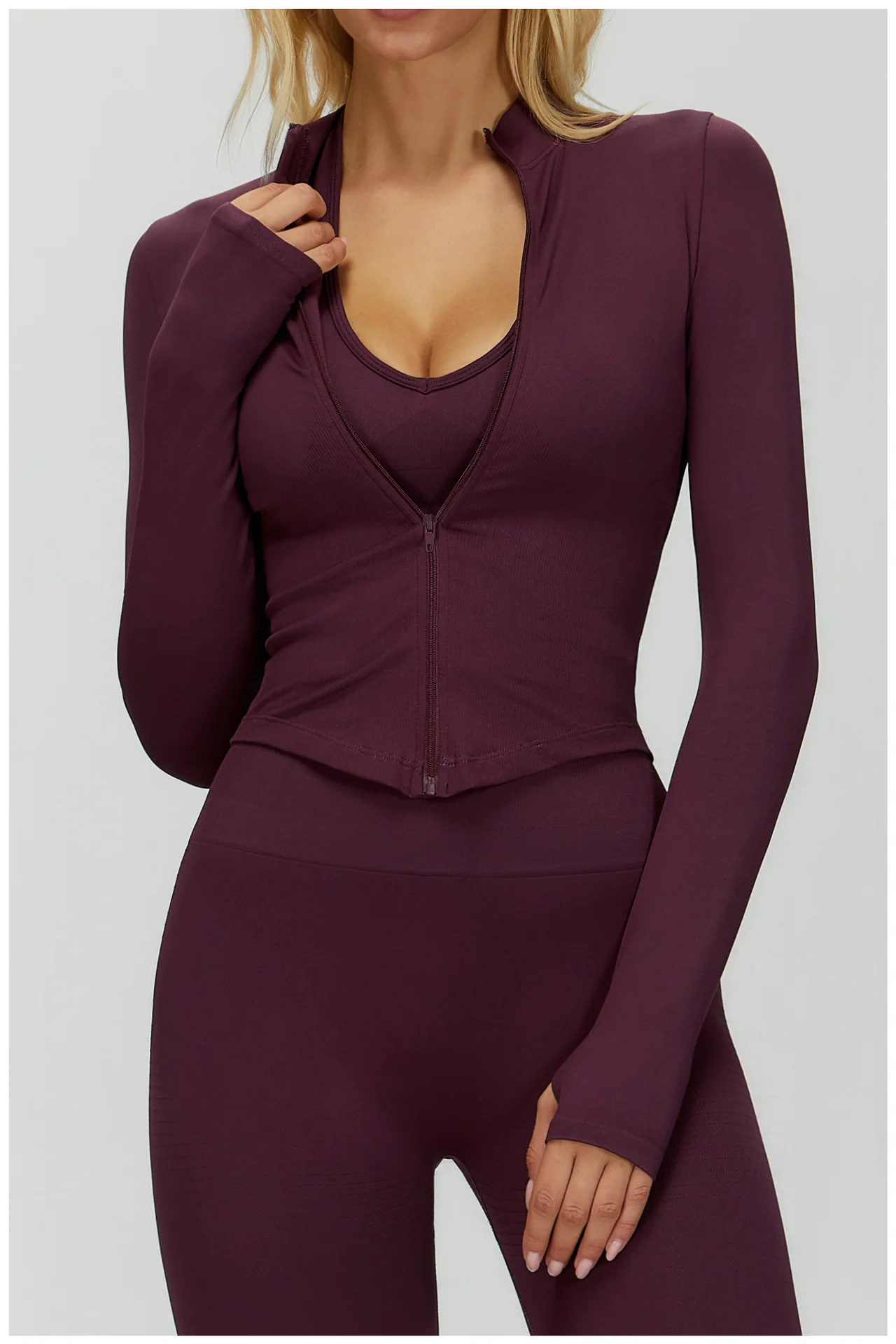 Chamarra Seamless Cremallera