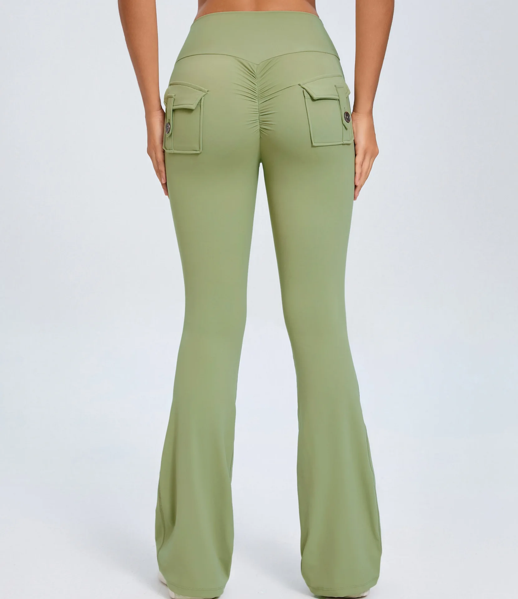 Pantalón Flare con Bolsillos